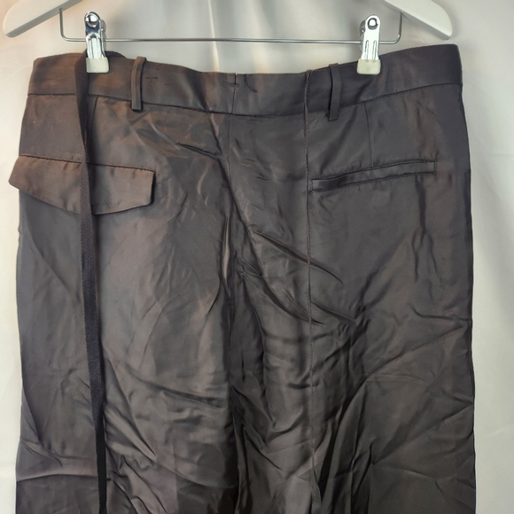Ann Demeulemeester Bonne Slouchy Satin Trousers In Black size XL(48) BNWT defect - Picture 11 of 16